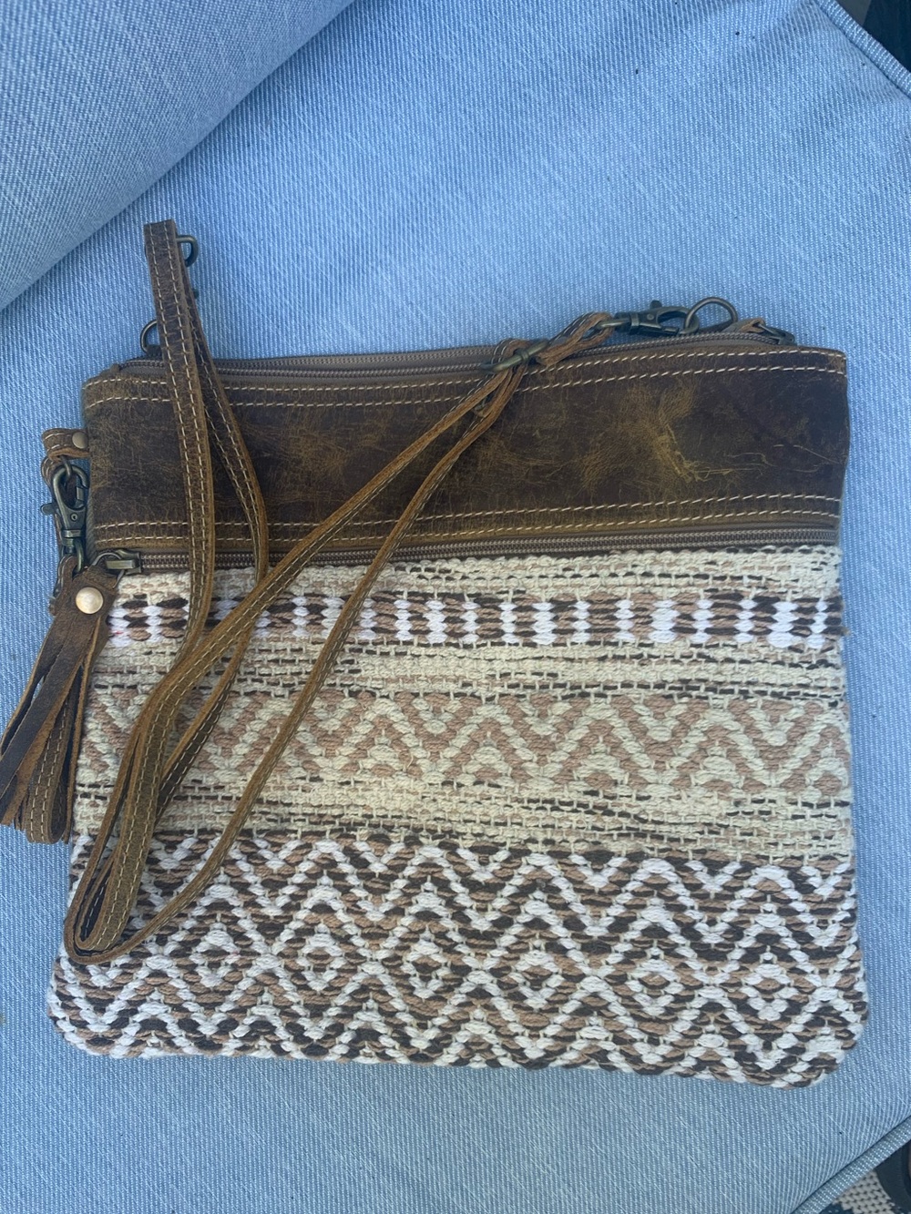 Myra Contentment Crossbody Bag Leather Rug NWOT